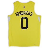 Taylor Hendricks Utah Jazz Autographed Nike Gold Icon Swingman Jersey