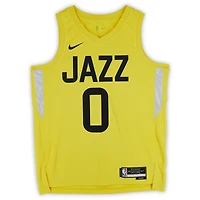 Taylor Hendricks Utah Jazz Autographed Nike Gold Icon Swingman Jersey