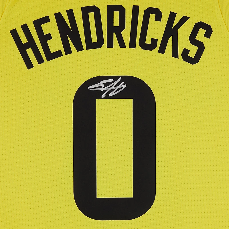 Taylor Hendricks Utah Jazz Autographed Nike Gold Icon Swingman Jersey 