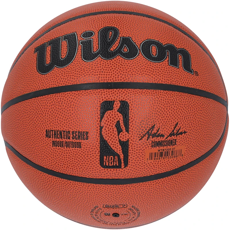 Taylor Hendricks Utah Jazz Autographed  Wilson Authentic Series Indoor/Outdoor Basketball with "2023 #9 Pick" Inscription