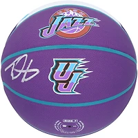 Taylor Hendricks Utah Jazz Autographed Wilson City Edition Collectors Basketball