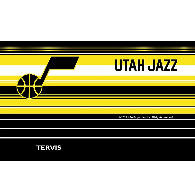Tervis Utah Jazz 20oz. Gobelet en acier inoxydable à rayures Hype