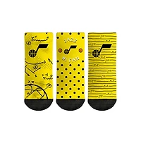Chaussettes Rock Em pour tout-petits Utah Jazz #1 Fan Lot de 3 paires de chaussettes