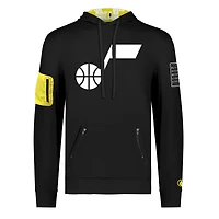Sweat à capuche unisexe FISLL x Black History Collection noir Utah Jazz