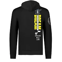 Sweat à capuche unisexe FISLL x Black History Collection noir Utah Jazz