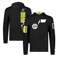 Sweat à capuche unisexe FISLL x Black History Collection noir Utah Jazz