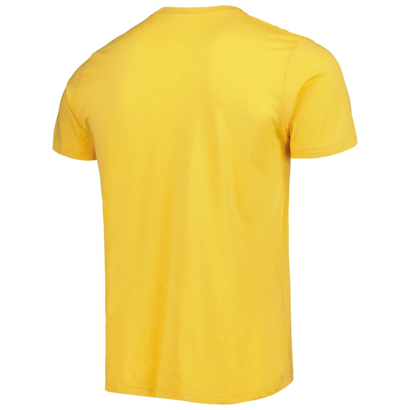 Unisex Homage Gold Utah Jazz Team Mascot Tri-Blend T-Shirt