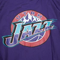 Unisex Mitchell & Ness  Purple Utah Jazz Hardwood Classics Team OG 3.0 Anorak Half-Zip Windbreaker Jacket