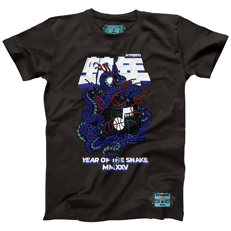 Unisex NBALab x Hyperfly Heather Black Utah Jazz Year of the Snake Lunar New Collection T-Shirt