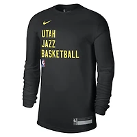 T-shirt à manches longues unisexe Nike Utah Jazz 2023/24 Legend On-Court Practice noir