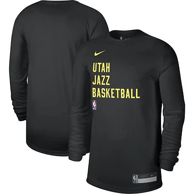 T-shirt à manches longues unisexe Nike Utah Jazz 2023/24 Legend On-Court Practice noir