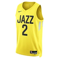 Maillot Nike Collin Sexton Gold Utah Jazz Swingman unisexe - Édition Icon