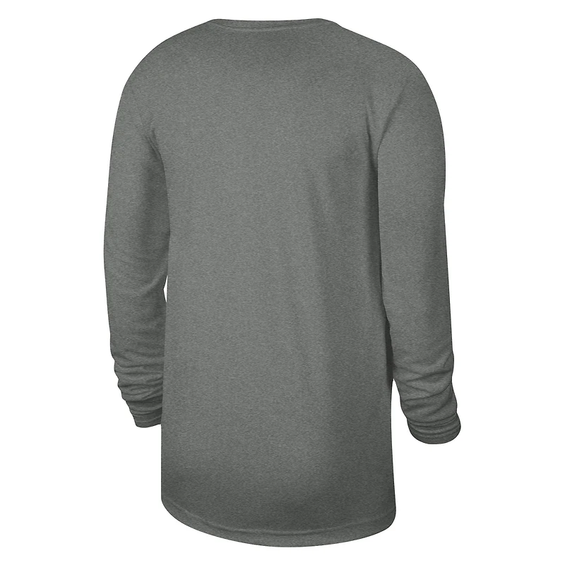 Unisex Nike Heather Gray Utah Jazz 2023/24 Legend On-Court Practice Long Sleeve T-Shirt
