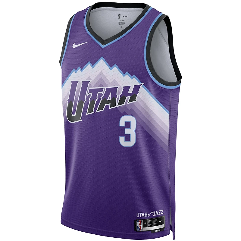 Maillot Nike Keyonte George violet Swingman unisexe des Utah Jazz - Édition Icon
