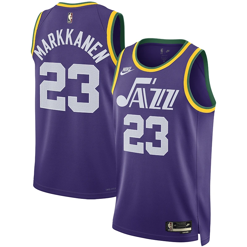 Unisex Nike Lauri Markkanen Purple Utah Jazz 2023/24 Swingman Replica Jersey - Classic Edition