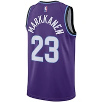 Maillot Nike Swingman violet unisexe Lauri Markkanen des Utah Jazz - Édition Icon