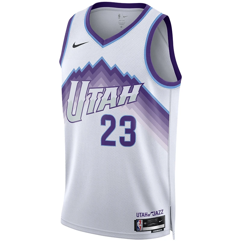 Maillot Nike Swingman unisexe Lauri Markkanen blanc des Utah Jazz - Édition Association
