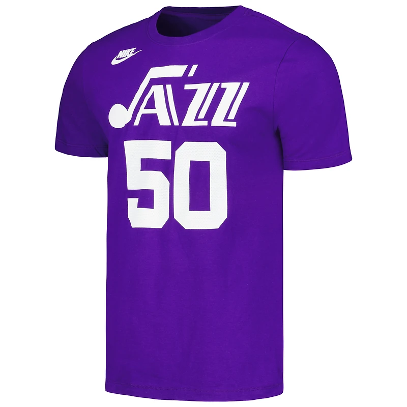 T-shirt unisexe Nike violet Utah Jazz 50e anniversaire
