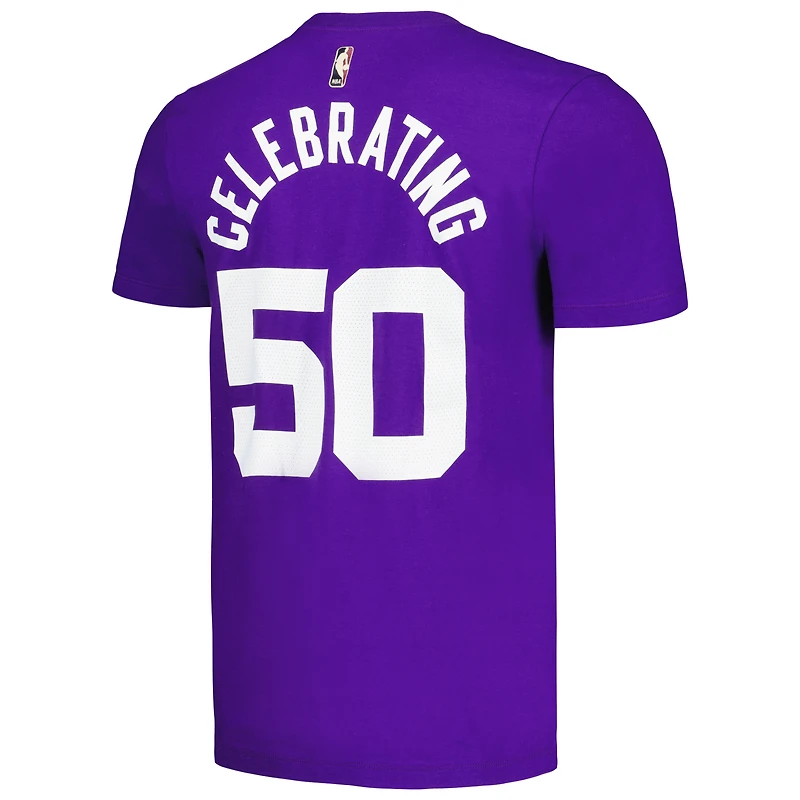 T-shirt unisexe Nike violet Utah Jazz 50e anniversaire