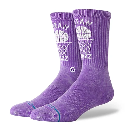 Chaussettes unisexes Stance Purple Utah Jazz Vintage Crew