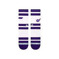 Chaussettes unisexes Stance Utah Jazz Prep Stripe Crew