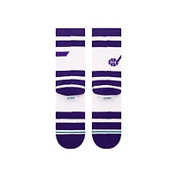 Chaussettes unisexes Stance Utah Jazz Prep Stripe Crew