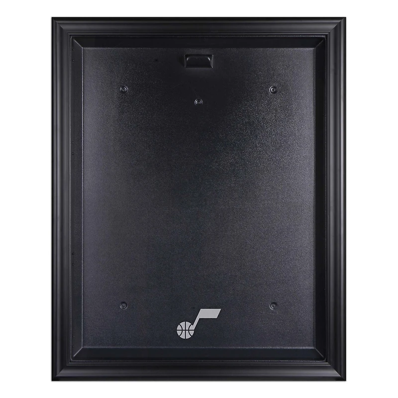 Vitrine encadrée noire avec logo de l'équipe des Utah Jazz