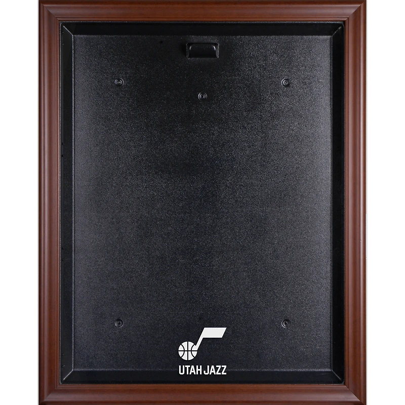 Utah Jazz Brown Framed Logo Jersey Display Case