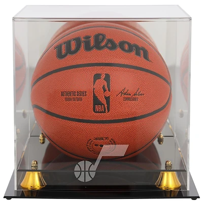 Utah Jazz Golden Classic Logo Basketball Display Case