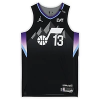 Walter Clayton Jr. Utah Jazz Game-Used #13 Black Jordan Brand Statement Edition Jersey vs. San Antonio Spurs on December 27, 2025 - Size 50+4
