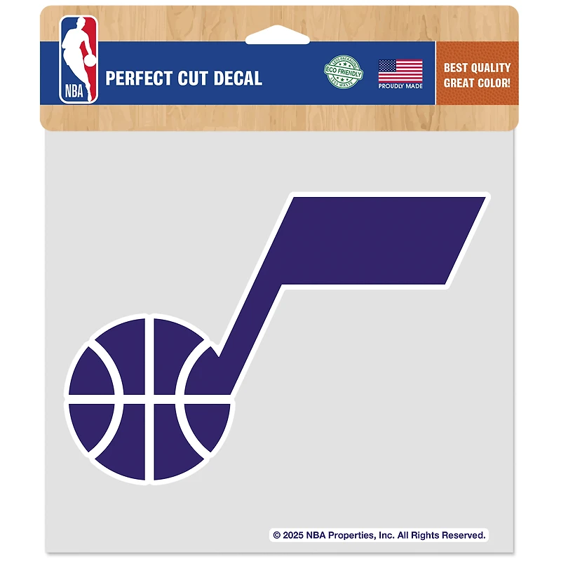 WinCraft Utah Jazz Autocollant de voiture couleur 8" x 8"