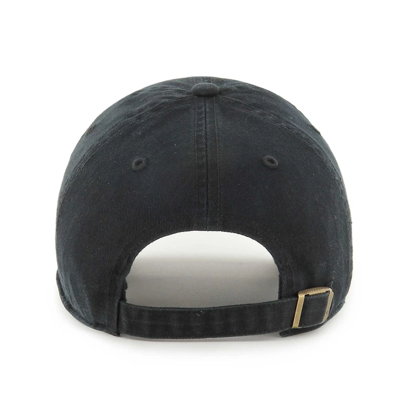 Women's '47  Black Utah Jazz Confetti Undervisor Clean Up Adjustable Hat