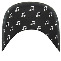 Women's '47  Black Utah Jazz Confetti Undervisor Clean Up Adjustable Hat