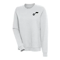 Sweat-shirt à capuche Antigua Heather Grey Utah Jazz Action pour femme