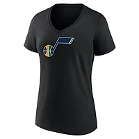 Women's Utah Jazz Primary Logo V-Neck T-Shirt