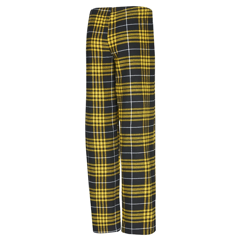 Women's Concepts Sport  Black/Gold Utah Jazz Vector Top & Flannel Pants Sleep Set