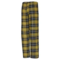 Women's Concepts Sport  Black/Gold Utah Jazz Vector Top & Flannel Pants Sleep Set