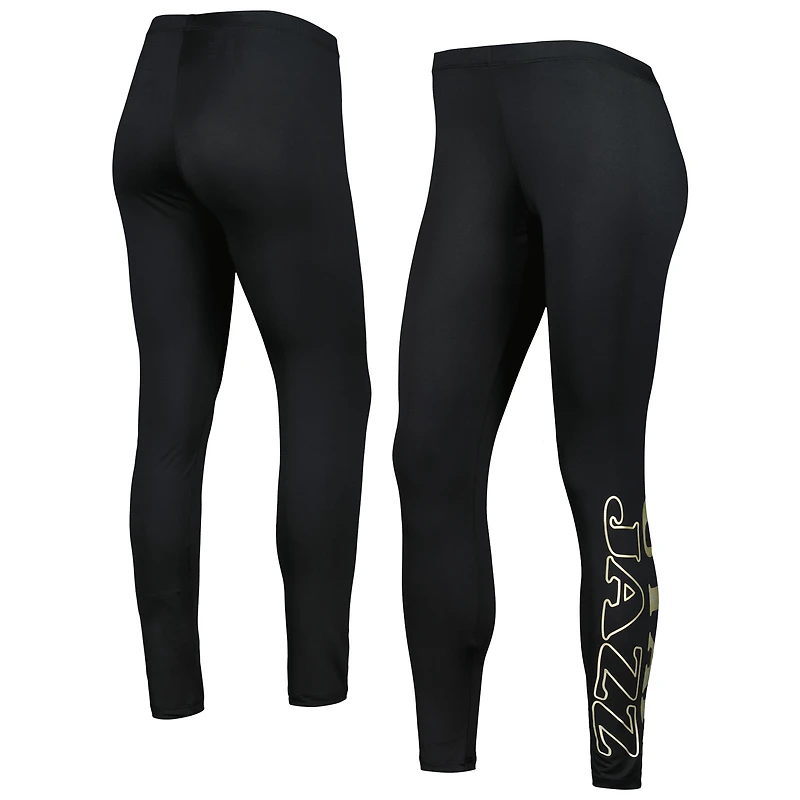 Leggings noirs G-III 4Her pour femmes par Carl Banks, modèle Utah Jazz Stadium