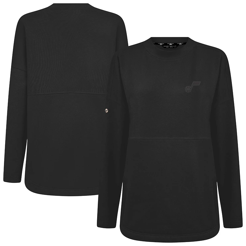 Sweat-shirt à capuche noir Beaudry pour femme, Utah Jazz, Levelwear