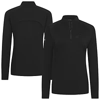 Women's Levelwear Black Utah Jazz Flex Insignia 2.0 Quarter-Zip Top