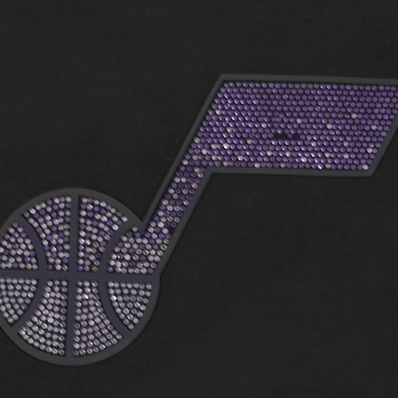 T-shirt court et boxy noir Pro Standard pour femme avec logo Utah Jazz Jewels