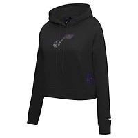 Sweat à capuche court Pro Standard pour femme, noir, Utah Jazz Jewels