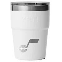 YETI White Utah Jazz 16oz. Rambler Stackable Cup with Magslider Lid