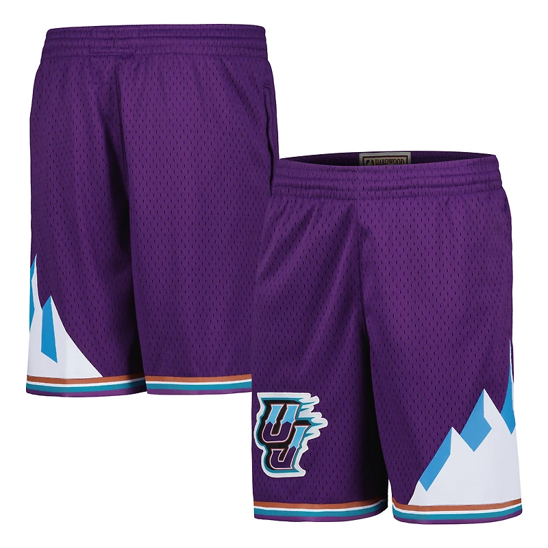 Youth Mitchell & Ness Purple Utah Jazz Hardwood Classics Swingman Shorts