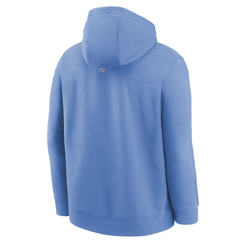 Sweat à capuche Nike City Edition Club Logo pour jeune homme, bleu, Utah Jazz NBA Youth HO25 OST