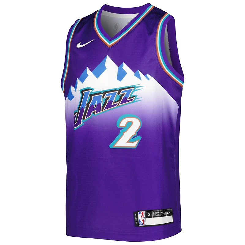Maillot Nike Collin Sexton Violet Utah Jazz 2022/23 Swingman pour Jeunes - City Edition