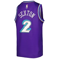 Maillot Nike Collin Sexton Violet Utah Jazz 2022/23 Swingman pour Jeunes - City Edition