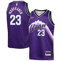 Maillot Nike Swingman violet Lauri Markkanen pour jeune des Utah Jazz Icon Edition