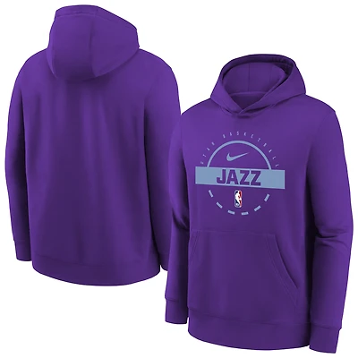 Sweat à capuche d'entraînement Nike violet Utah Jazz 2025/26 Club Fleece pour jeune