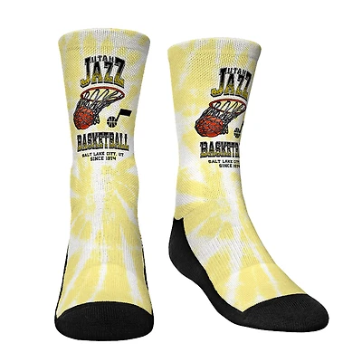 Youth Rock Em Socks  Utah Jazz Vintage Hoop Crew Socks
